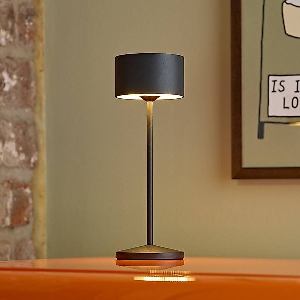 LED-Akku-Tischleuchte Veluna, schwarz, 3er-Set, 25 cm, IP44 günstig online kaufen