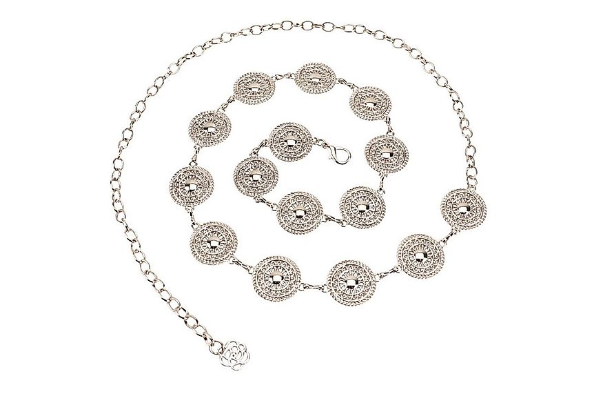 KARMA Hüftgürtel Damen silber oder Gold Metall verstellbar 117 cm (Festival günstig online kaufen