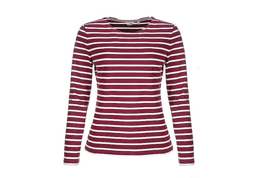 modAS Langarmshirt Damen Langarm-Shirt mit Streifen Bretonisches Streifensh günstig online kaufen