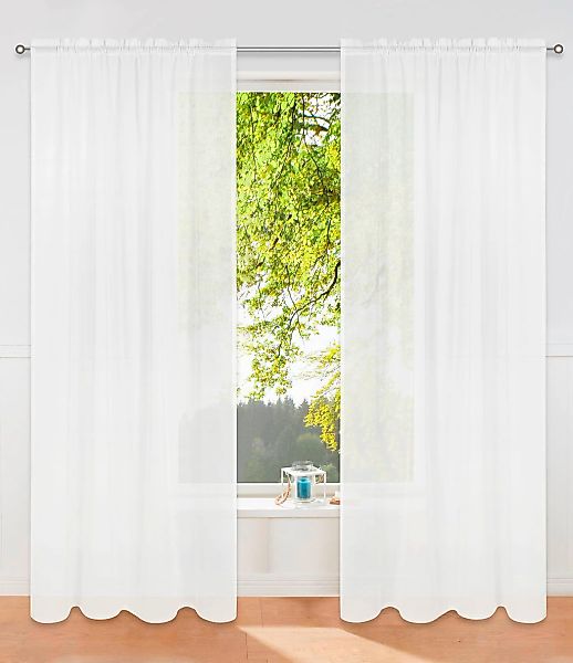 my home Gardine "Dolly" Stangendurchzug 1 Stk. tlg. Stangendurchzug, transp günstig online kaufen