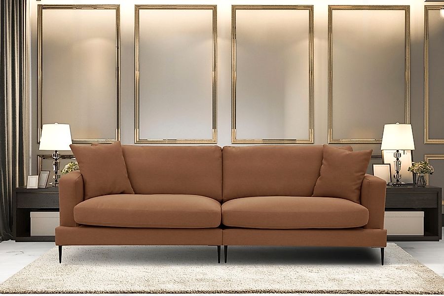 Leonique Big-Sofa "Cozy elegantes Designsofa, Maße B/T/H: 252/97/80 cm", mi günstig online kaufen