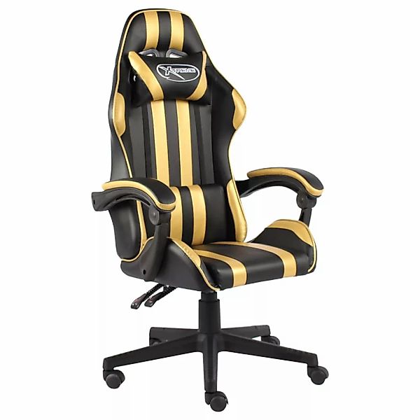 Gaming-stuhl Schwarz Und Golden Kunstleder günstig online kaufen