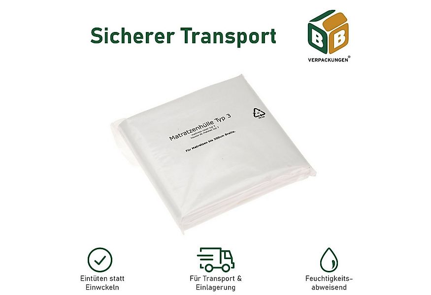 Matratzenschutzbezug Matratzenhülle Typ 3 BB-Verpackungen, 2300 x 2350 mm, günstig online kaufen