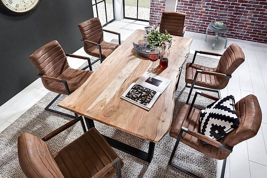 SAM® Baumkantentisch Sonja, massives Holz, echte günstig online kaufen