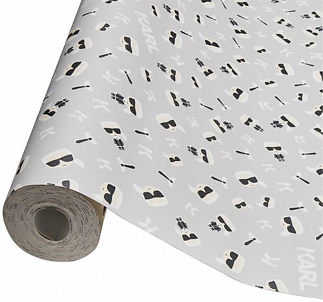Bricoflor Mode Tapete in Schwarz Weiß Klassische Vliestapete mit Fashion De günstig online kaufen
