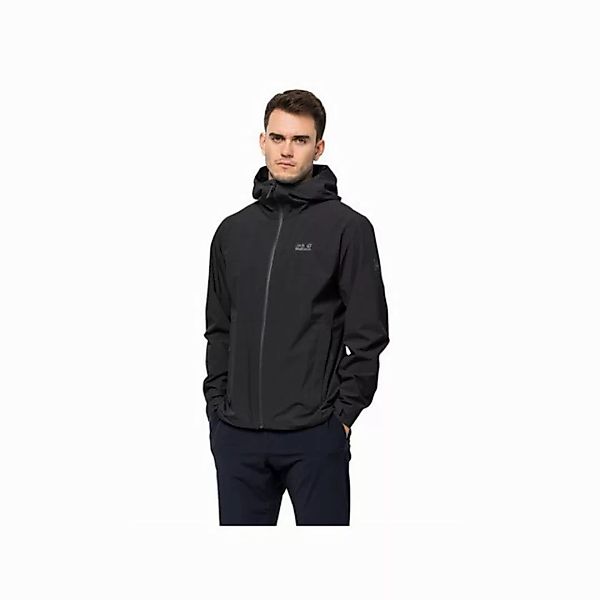 Jack Wolfskin Softshelljacke schwarz regular fit (1-St) günstig online kaufen