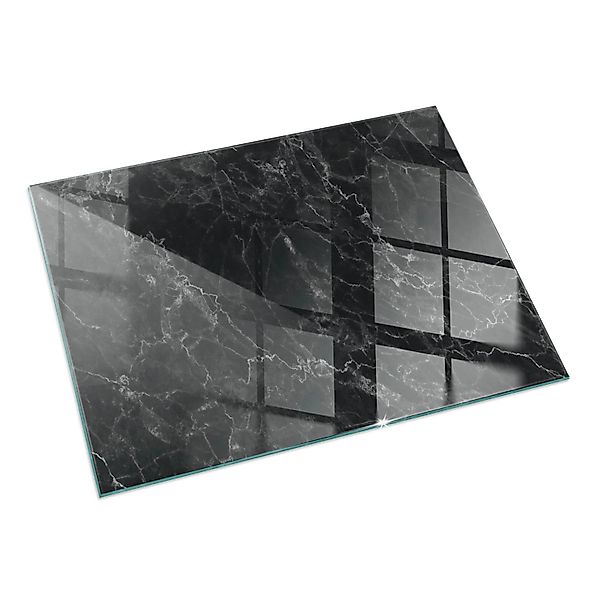 Tulup Glasplatte für Kamin Elegantes Marmormuster Kaminofen Glas Bodenplatt günstig online kaufen