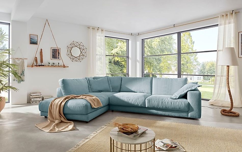 Places of Style Ecksofa »Enisa XXL B/T/H: 325/224/85 cm L-Form«, Kuschelig, günstig online kaufen