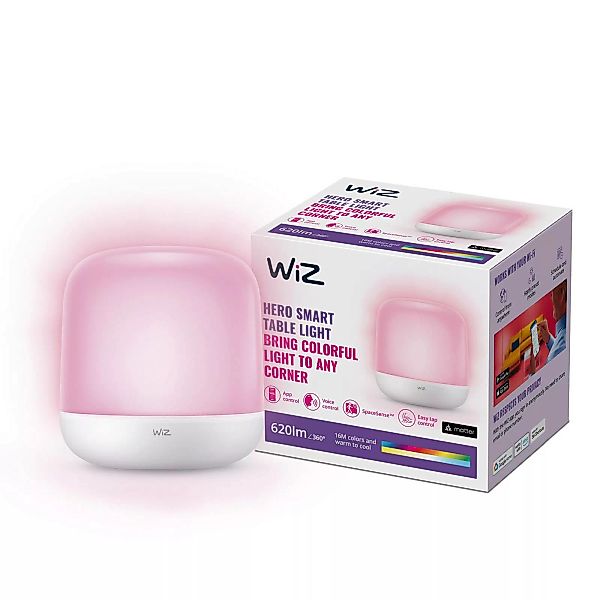WiZ Hero LED-Tischleuchte RGBW, portabel günstig online kaufen