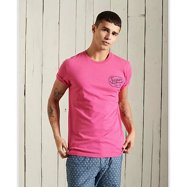 Superdry Workwear Graphic 185 Kurzarm T-shirt XL Magenta Marl günstig online kaufen