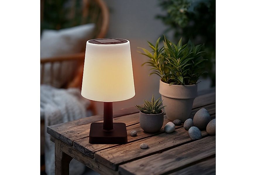 Spetebo LED Solarleuchte Tischleuchte für Außen und Innen - 23 x 12 cm, Sol günstig online kaufen