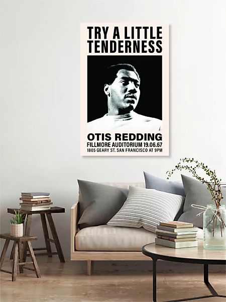 Poster / Leinwandbild - Otis Redding At The Fillmore Auditorium günstig online kaufen