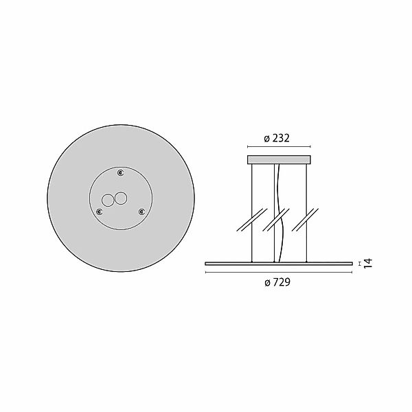 LED-Hängeleuchte FL Round 777 PL MP on/off 68W 840 günstig online kaufen