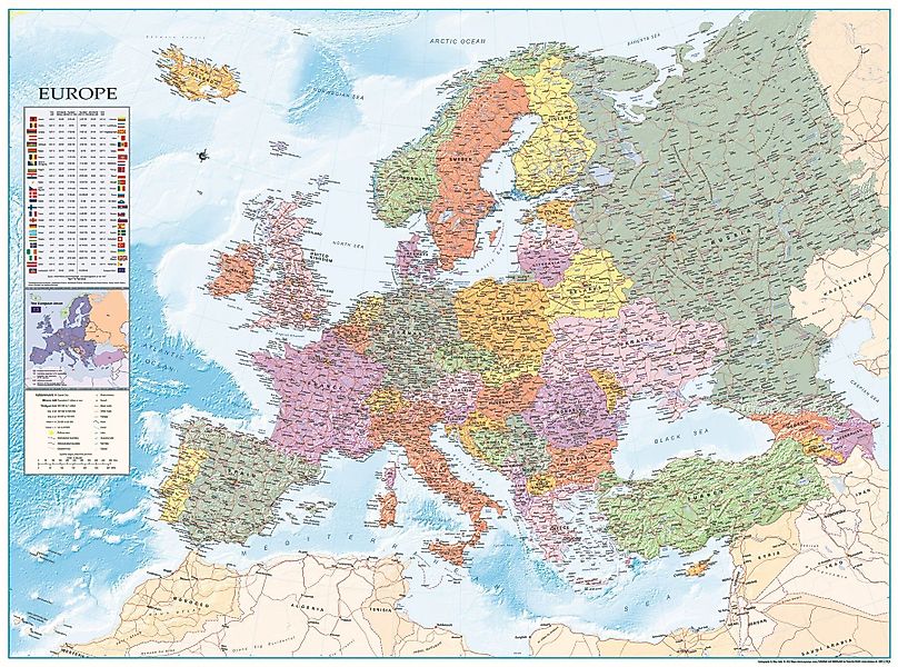 Close Up Poster Europakarte XXL Poster günstig online kaufen