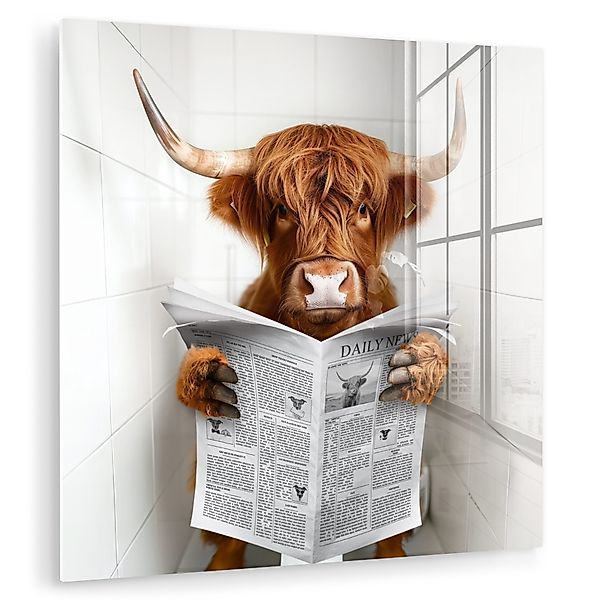 MuchoWow Acrylglasbild Schottischer Highlander - Tier günstig online kaufen