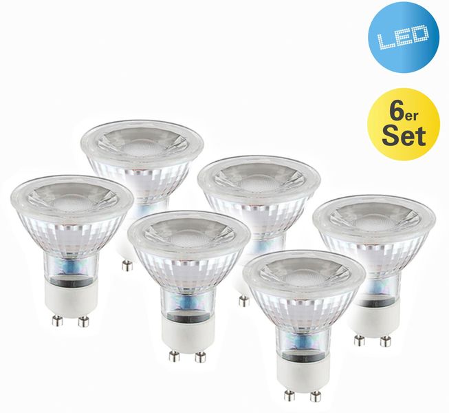 Näve LED-Leuchtmittel GU10 Reflektor R50 5 W 450 lm 6er Set 5,3 x 50 cm (H günstig online kaufen