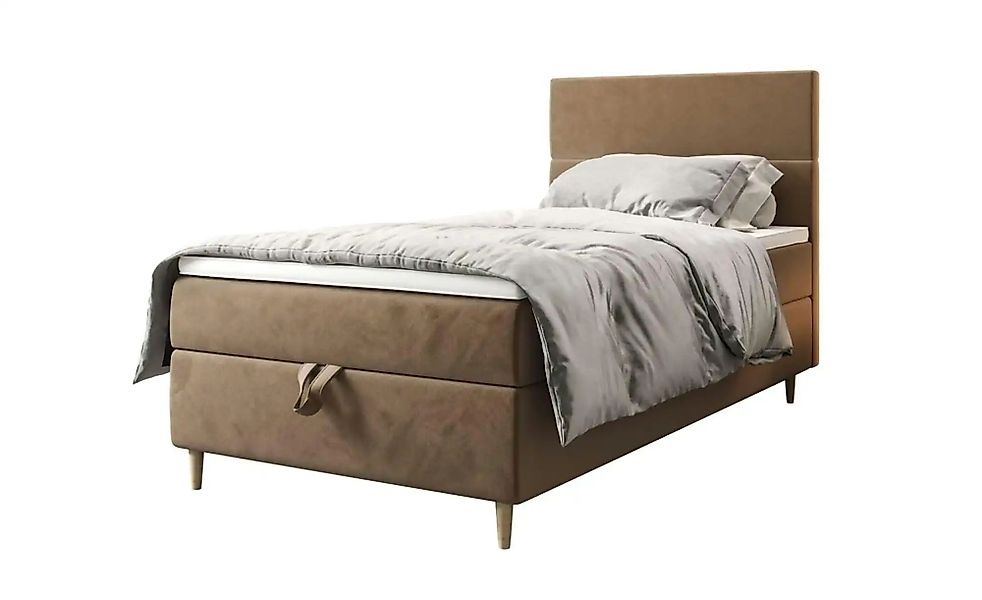 Boxbett mit Stauraum Flo ¦ beige ¦ Maße (cm): B: 100 H: 114 Betten > Komfor günstig online kaufen