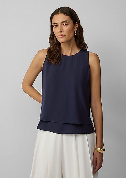 s.Oliver Blusentop Bluse Doppellagiges Top aus Crêpe günstig online kaufen