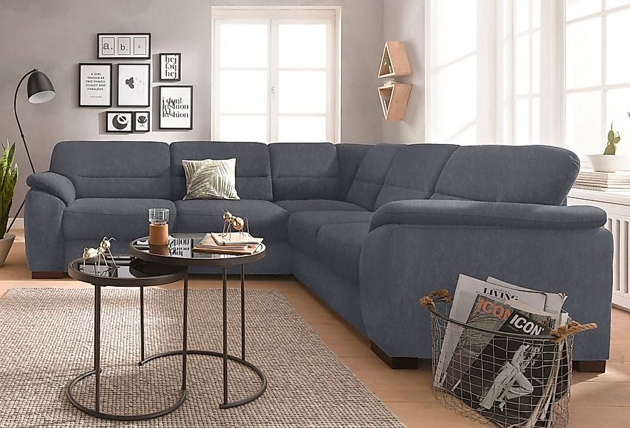 sit&more Ecksofa "Montego L-Form, B: 256cm" wahlweise mit Bettfunktion und günstig online kaufen