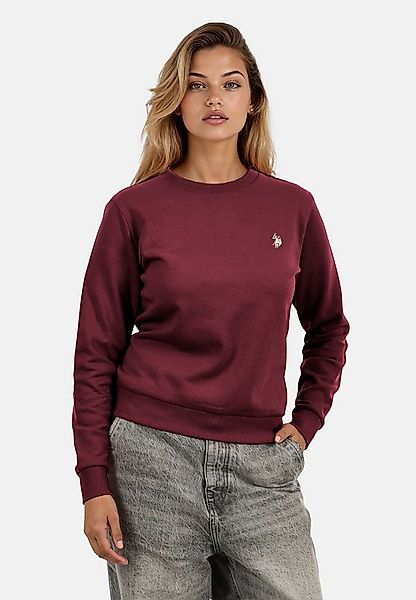 U.S. Polo Assn. Rundhalspullover USZoee – Damen Sweatshirt mit Rundhalsauss günstig online kaufen