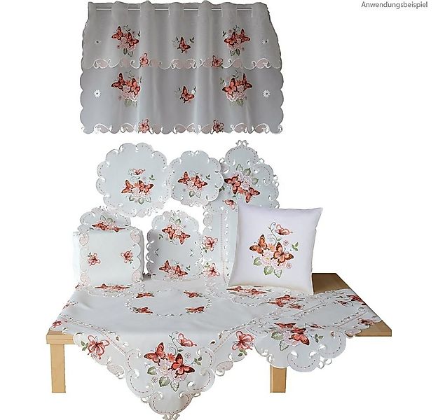 matches21 HOME & HOBBY Tischdecke Tischdeckchen LUCIE Schmetterlinge & Cuto günstig online kaufen