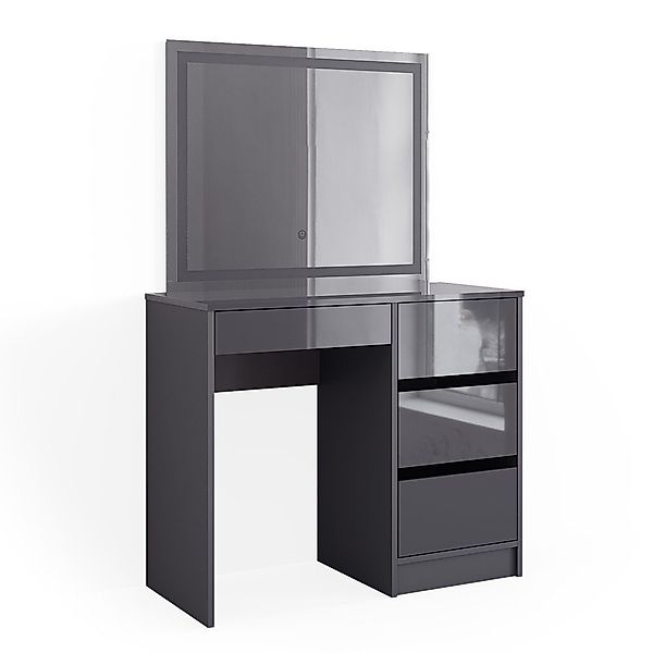 Vicco Schminktisch Sherry, Anthrazit/Anthrazit, 90 cm günstig online kaufen