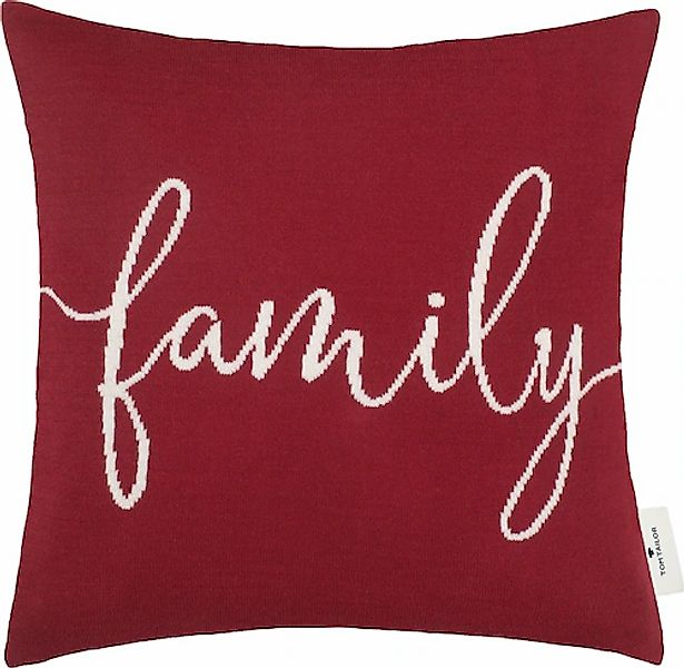 TOM TAILOR HOME Dekokissen »Family«, aus hochwertiger Baumwolle, Kissenhüll günstig online kaufen