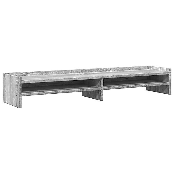 vidaXL Computertisch Monitorständer Grau Sonoma 100x24x16 günstig online kaufen
