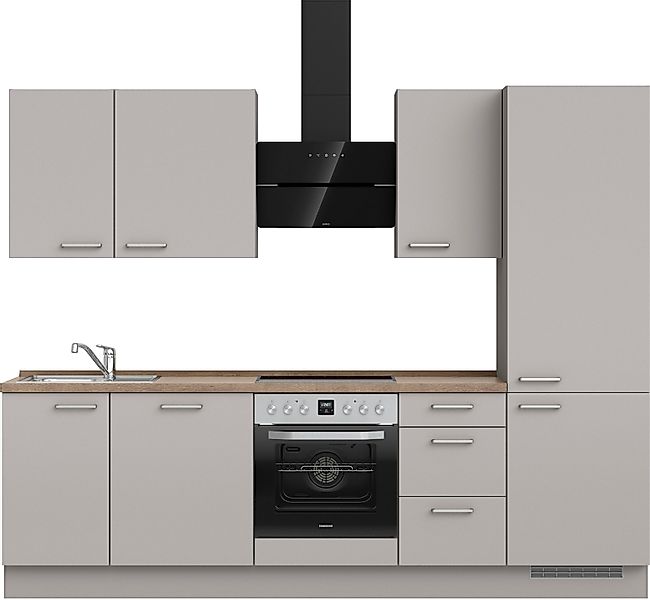 nobilia® Küchenzeile "Touch II", vormontiert, Ausrichtung günstig online kaufen