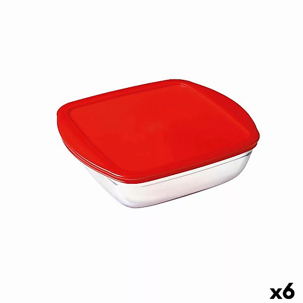 Viereckige Lunchbox Mit Deckel Ô Cuisine Cook & Store Rot 1 L 20 X 17 X 6 C günstig online kaufen