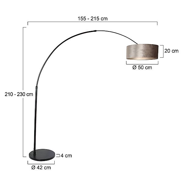 Steinhauer LIGHTING LED Bogenlampe, Leuchtmittel nicht günstig online kaufen