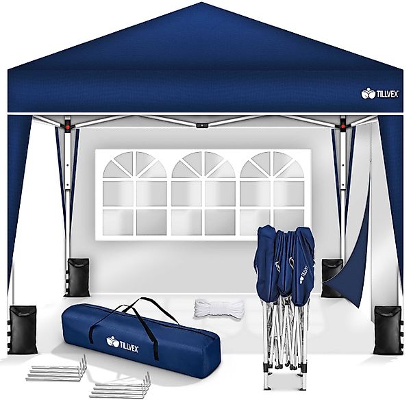tillvex Faltpavillon tillvex® Pavillon 3x3m Wasserdicht günstig online kaufen