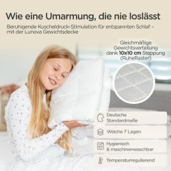 Lunova Gewichtsdecke für Kinder, Füllung: hypoallergene günstig online kaufen