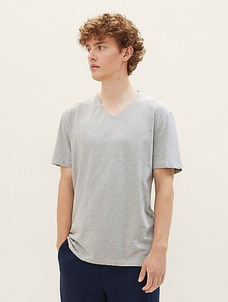 TOM TAILOR Denim T-Shirt Basic T-Shirt im Doppelpack mit V-Ausschnitt (im D günstig online kaufen