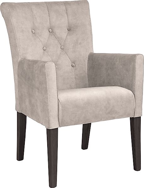 Home affaire Esszimmerstuhl "King" () 1 Stk.Esszimmerstuhl mit Knopfheftung günstig online kaufen