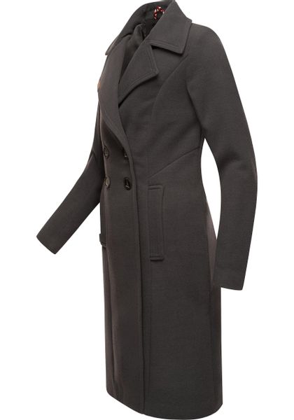 Navahoo Wintermantel "Wooly" edler Damen Trenchcoat in Wollmantel-Optik günstig online kaufen