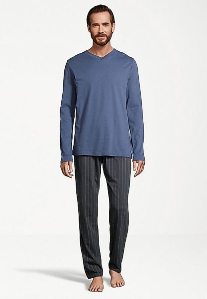 Schiesser Pyjama Night & Home (Set, 2 tlg) Schlafanzug - Baumwolle - Atmung günstig online kaufen