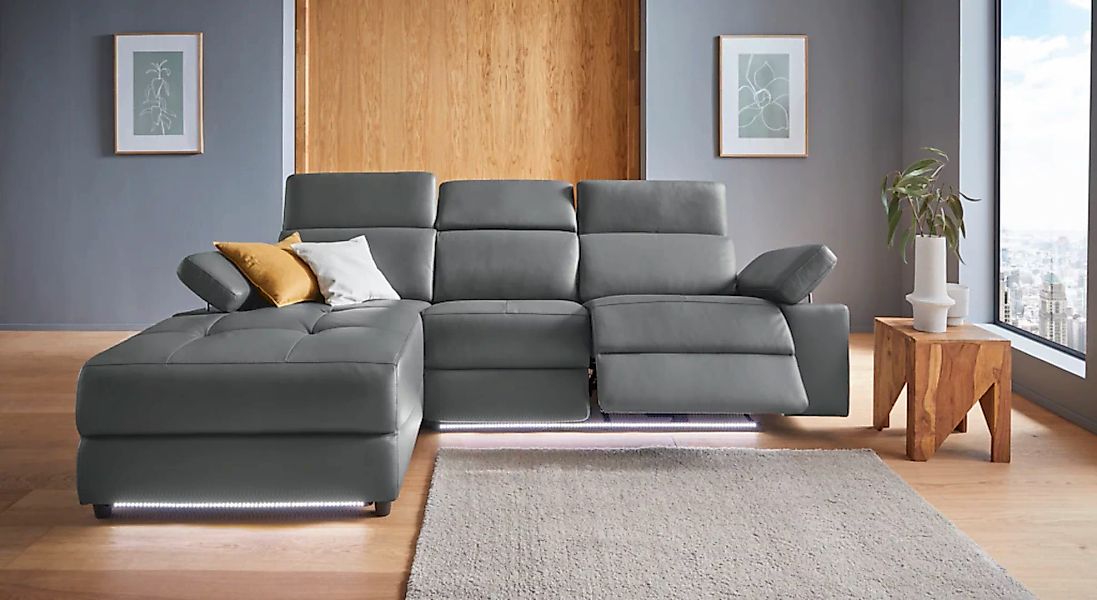 Places of Style Ecksofa "Kilado, L-Form,", mit Relaxfunktion, verstellbarer günstig online kaufen