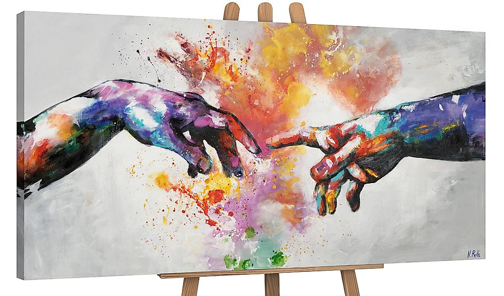 YS-Art Gemälde Galaktisch, Abstraktion, Leinwandbild Die günstig online kaufen