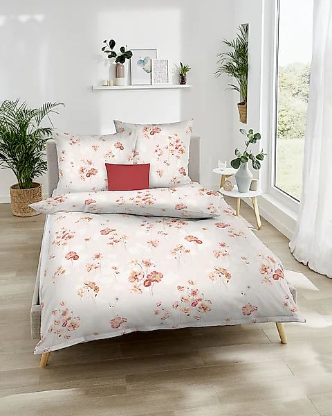 Kaeppel Bettwäsche »Delicate Poppies«, Mit Blumen günstig online kaufen