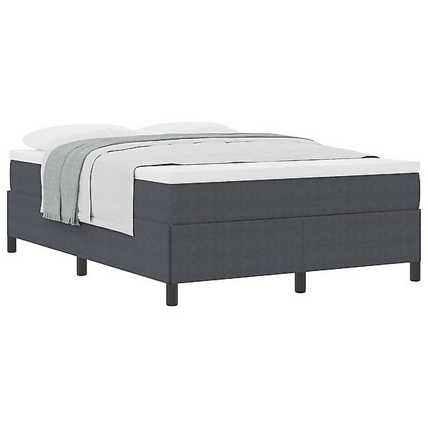 vidaXL Bett Bettgestell Dunkelgrau 140x190 cm Cord-Stoff (1-tlg) günstig online kaufen