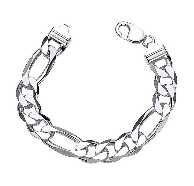 JEWLIX Silberarmband 925 Silber Figaroarmband Silber 13mm Länge wählbar FA0 günstig online kaufen