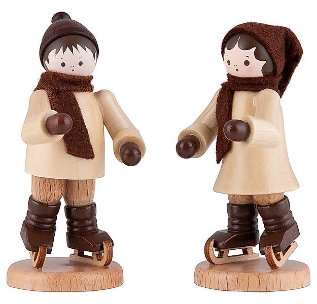 Volkskunstwerkstatt Romy Thiel Dekofigur Thiel-Figur Schlittschuhkinderpaar günstig online kaufen