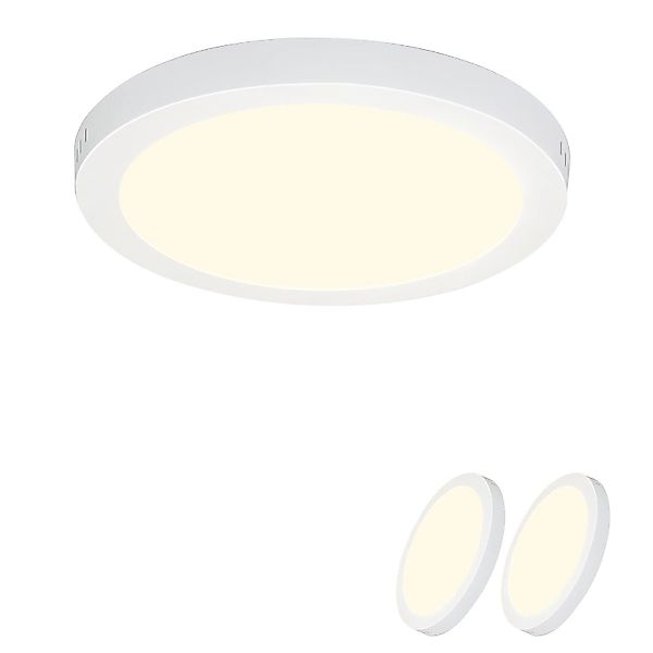 ZMH LED Deckenleuchte Whonzimmer Quradratisch/Rund Weiß günstig online kaufen