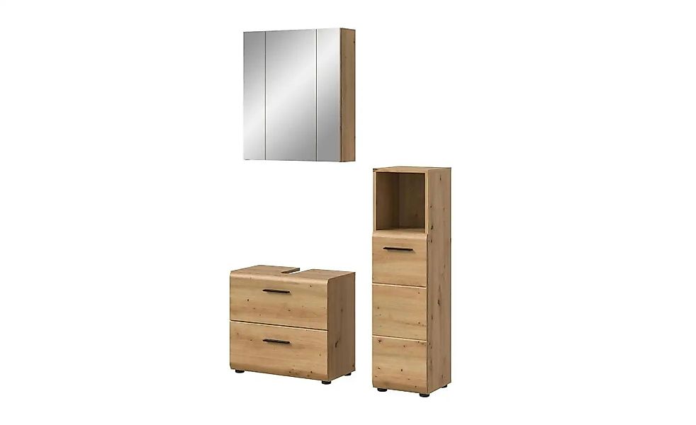 Badkombination   ¦ holzfarben ¦ Maße (cm): B: 105 H: 185 Schränke > Badschr günstig online kaufen