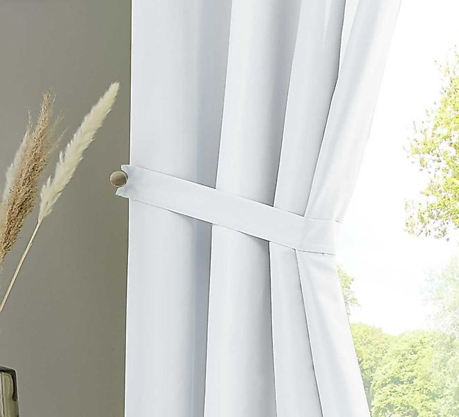 Gardinenbox Vorhang, Schlaufe (2 St), blickdicht, günstig online kaufen