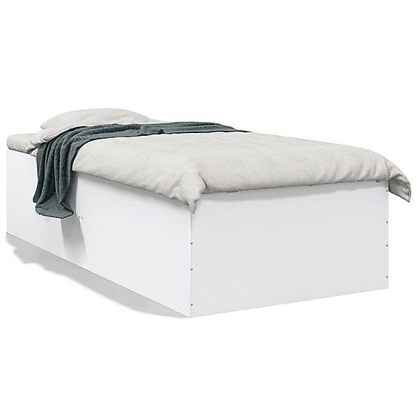 vidaXL Bettgestell, Bettrahmen Braun Eichen-Optik 90x200 cm Holzwerkstoff günstig online kaufen