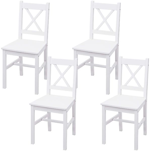MCW Esszimmerstuhl F77 4er-Set Weiß günstig online kaufen