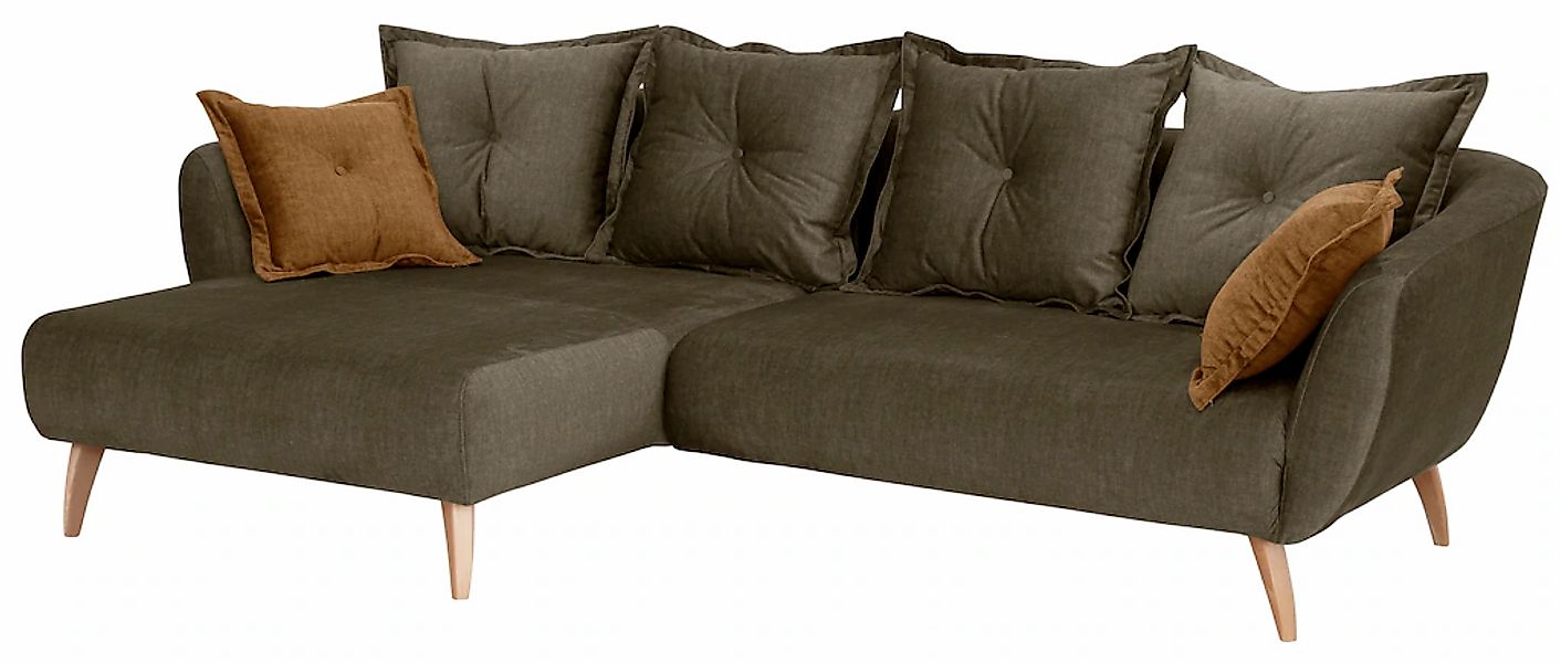 Home affaire "Baggio formschöne Polsterecke, bequem, Breite 277cm, L-Form" günstig online kaufen