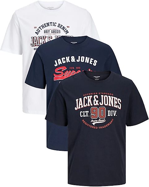Jack & Jones PlusSize Print-Shirt (Spar-Set, günstig online kaufen